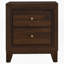 Table de chevet 2 tiroirs Walnut