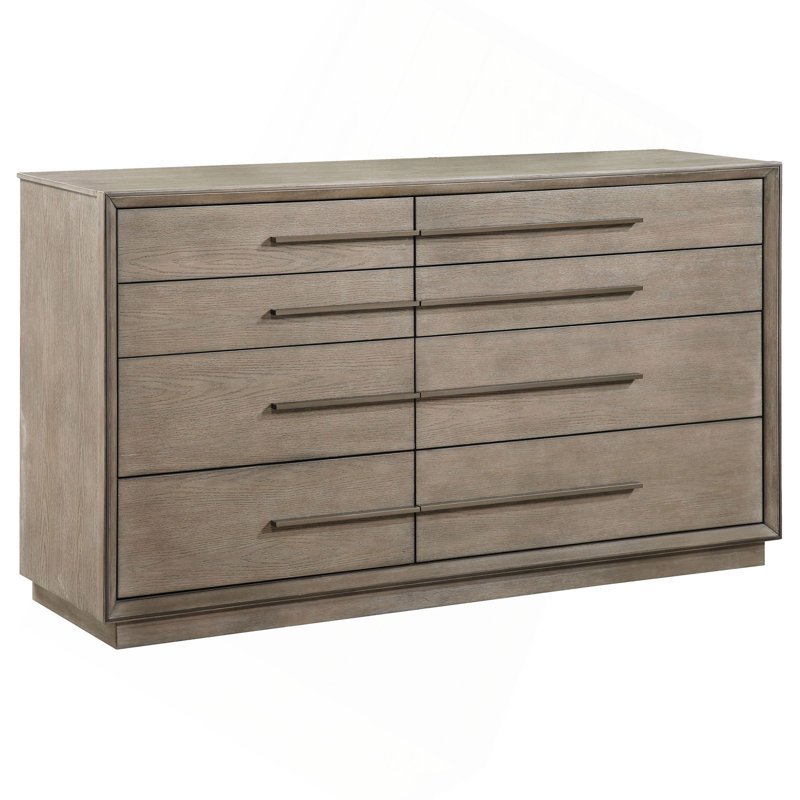 Commode 8 tiroirs, Taupe