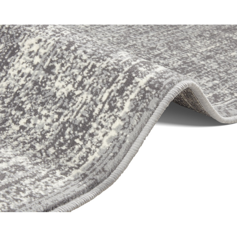 Celebration Elysium Flatweave Grey Rug, Rectangle 160 x 230 cm