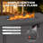42'' Propane Fire Pit, 50,000 Btu Auto-ignition Gas Fire Pit Table W/ Lid & Lava Rocks