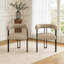 Ensemble de 2 fauteuils de salle à manger rembourrés-1753453223
