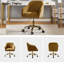 Chaise de travail en velours Adan-911968071