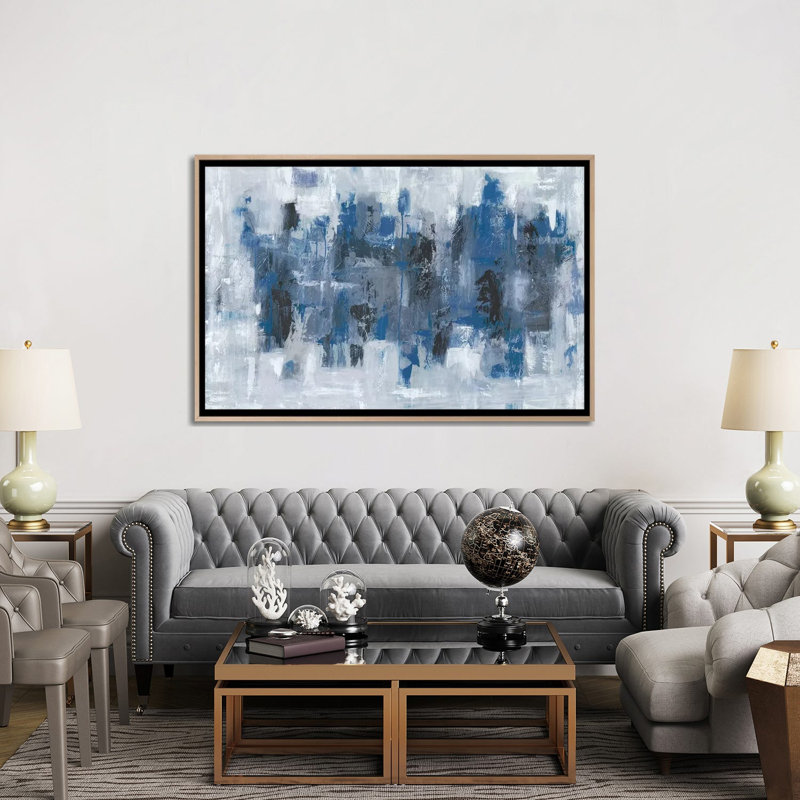 Print on Canvas, 101.6 cm H x 152.4 cm W x 4.445 cm D, Oak Floater Framed