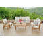 Monterey Outdoor Teak Sofa 3 - Seater with Sunbrella Cushions-12855741
