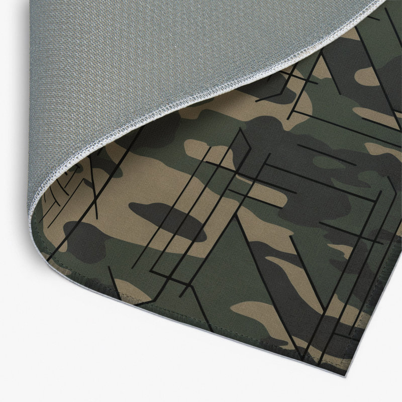 Tapis intérieur et extérieur Camouflage Vertex, Rectangle 1 pi 6 po x 2 pi 6 po