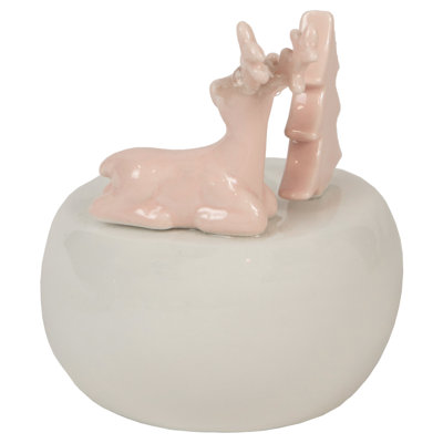Porte-bougie rose 4,5 po
