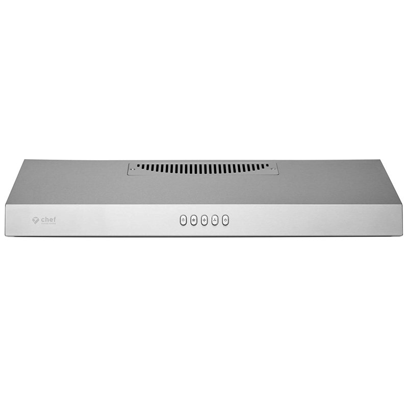 Hotte sous un meuble 30 pouces 450 CFM convertible en acier inoxydable
