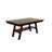 Transitional Dark Walnut Dining Table, Rectangular, Manufactured With Fine Rubberwood Rectangle Table In Walnut, Crafted Solid-307256542