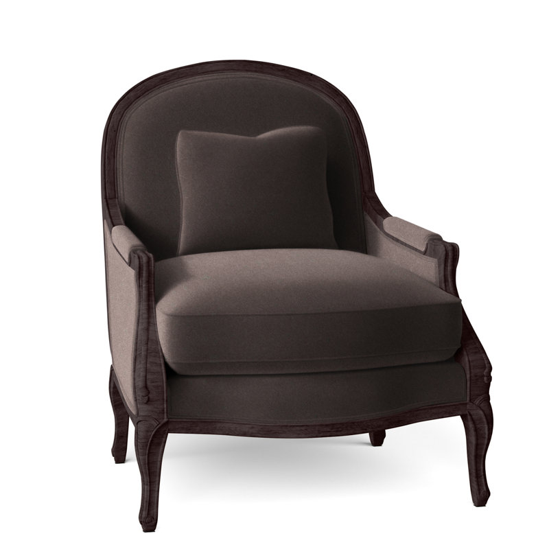 Adair Upholstered Armchair, Almond Buff, 9953 Mink Polyester