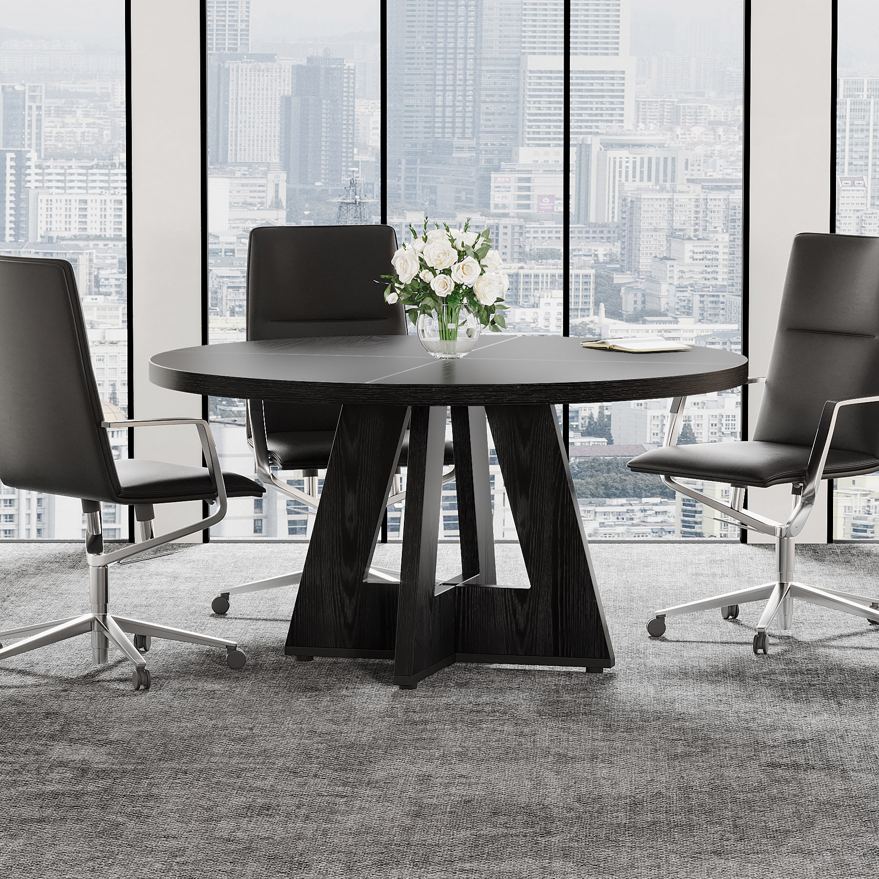 Millwood Pines Round Conference Table & Reviews | Wayfair