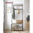 Coat Rack, Hall Tree With Shoe Storage Bench, Entryway Bench With Shoe Storage, 3-In-1, Steel Frame, For Entryway, 12.6 X 27.6 X 68.9 Inches, Industrial, Greige And Black UHSR41MB-114991601