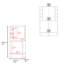 Armoire de bar de 42 po de hauteur blanche moderne avec 8 bouteilles, double porte et rangement pour la vie-1810190255