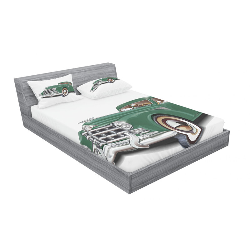 Microfiber Sheet Set, Queen Sheet Set with Fitted Sheet