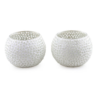 2.6'' H Glass Tabletop Tealight Holder