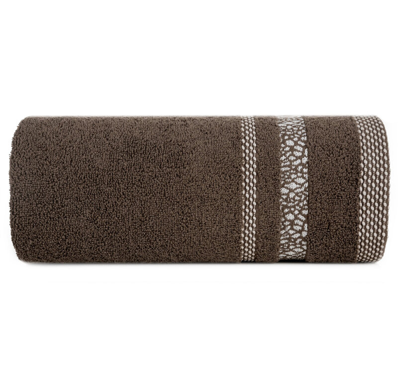Kinberlin Midweight Jacquard Hand Towel, Brown
