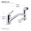 Single Handle Kitchen Faucet with Side Spray-180292032