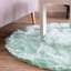 Tapis à poil long moelleux lavable à la machine Diller Mint-438463482