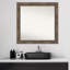 Miroir mural non biseauté en bois franc-2092002178