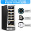 Kalamera Single Zone 29.5cm Built-In 18 Bottle Wine Refrigerator with Reversible Door