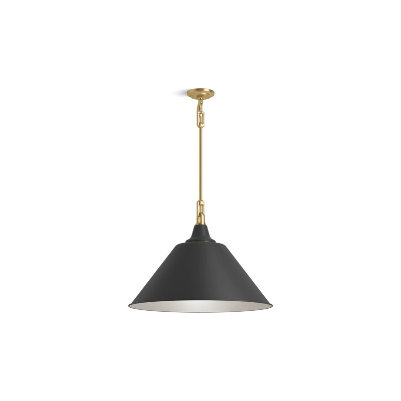 Varla 24 In. Pendant, 72.44" H x 24" W x 12.38" D, Gold