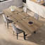 Table de salle à manger extensible 63-83 "pour 6 à 8 personnes-1807867538