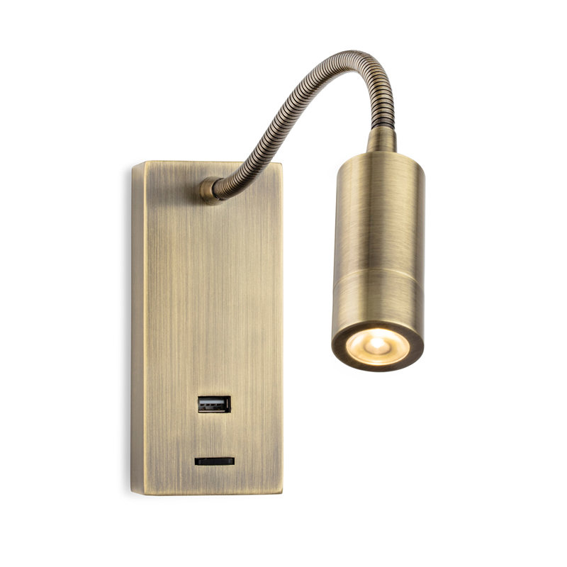 LED Spotlight, Antique Brass