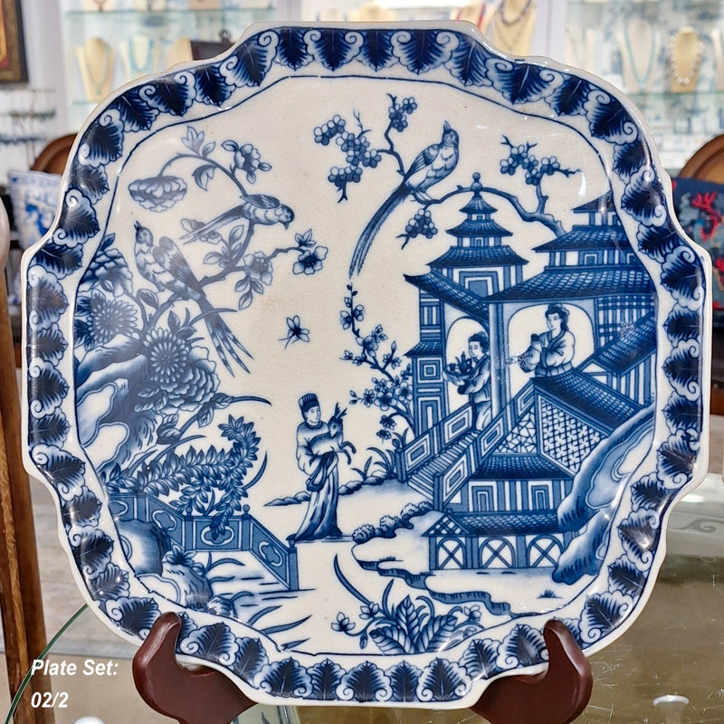 Set of 2 Hand Painted Decorative Plates
