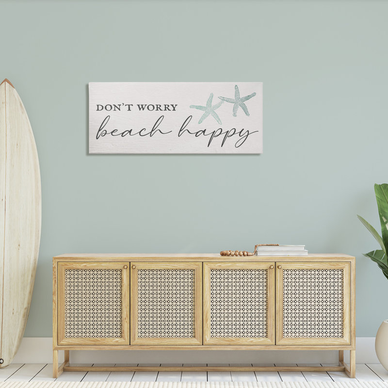 Don''t Worry Beach Happy, 20" H x 48" W