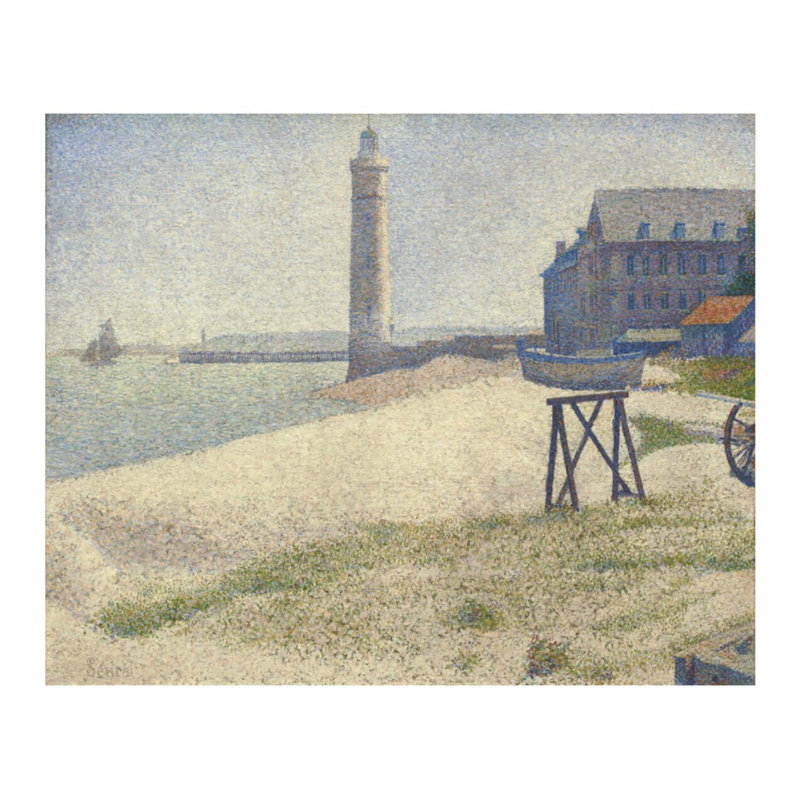 Le phare à Honfleur par Georges Seurat - Estampe numérique, H 22 po x l 28 po