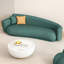 Méridiennes courbées cyan Living Room-106690845