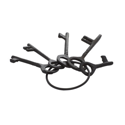Ensemble de 5 clés industrielles en aluminium noir, 8 po x 3 po