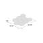Carreau de mosaïque en porcelaine mate nid d'abeille 10,08 po x 11,64 po Porcetile-47503011