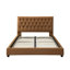 Lit plateforme en velours moderne Mid Century-758379490-763082549