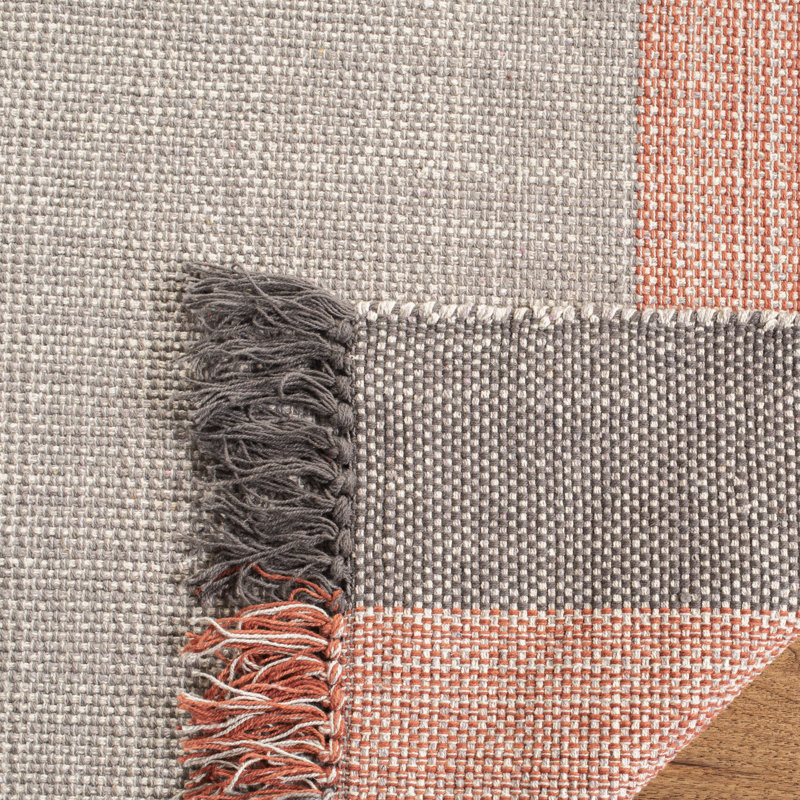 Zoltán Hand Woven Cotton Rug, Rectangle 8' x 10'