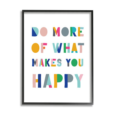 «What Makes You Happy Expression», impression texturée sur giclée encadrée par CAD Designs