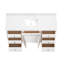 Meuble-lavabo simple 60 po en bois massif avec plateau-130019151
