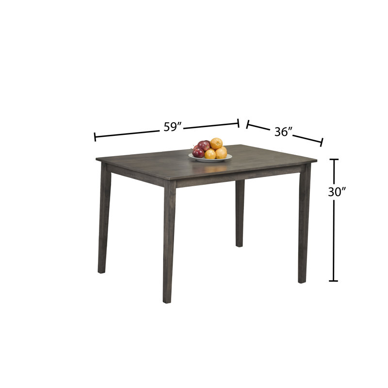 Table de salle à manger Tryphena, H 30 po x L 59 po x l 36 po