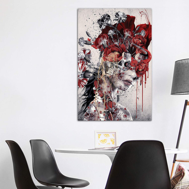 Queen Of Skull by Riza Peker - Wrapped Canvas Print, 152.5 cm H x 101.5 cm W