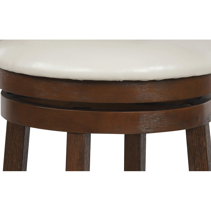 Tabouret de bar pivotant 30 po Gabryele, Noyer foncé