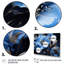 «Grey and Blue Botanical Symphony II», art mural abstrait sur toile-280809545-280809538