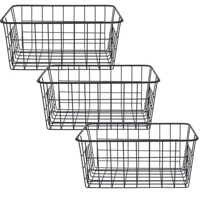 Panier rectangulaire noir