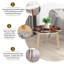 Ensemble de 2 tables basses gigognes triangulaires de 2 races différentes sans soudure, année 2018, chien Husky Dalmatian Bulldog, table de bout, table d'appoint moderne et minimaliste pour salon, chambre