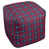 Blue/New Century Silver/Red Polyester Blend