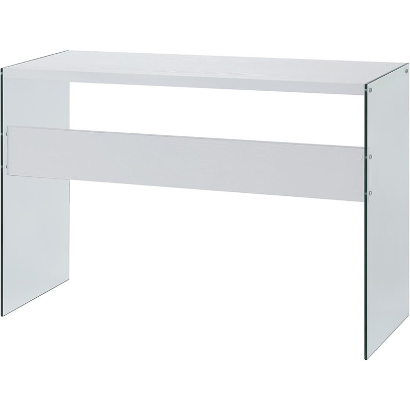 Console moderne / bureau - blanc