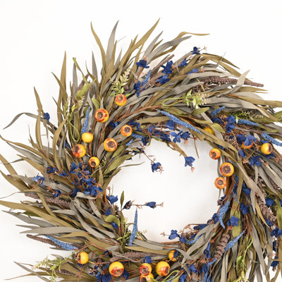 26" Handcrafted Mixed Assortment Thanksgiving Wreath