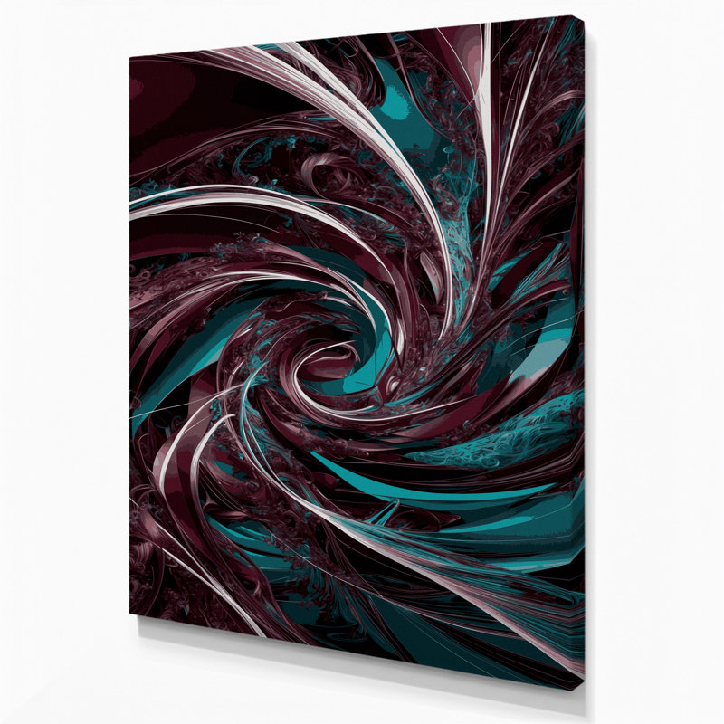 Art numérique sur toile, abstraction numérique 80, H 20 po x l 24 po