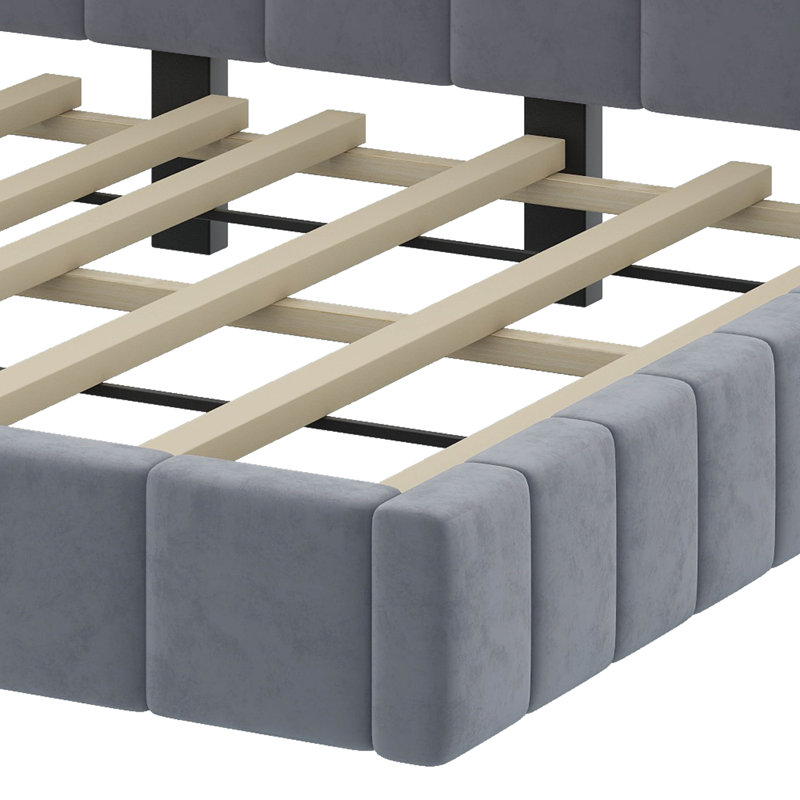 Full Upholstered Daybed, Gray