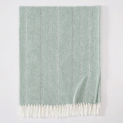 Oceanfront Resort Textured Stripe 50x60 Throw