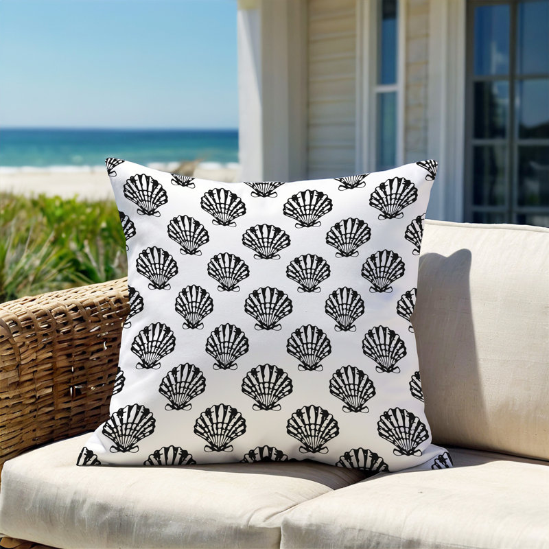 Coussin Barnon, Noir, H 16 po x l 16 po