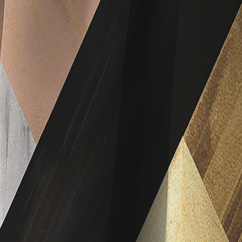 Pappas - Abstract Curtain - Blackout Geometric Curtain - 1 Panels, 52" W x 108" L